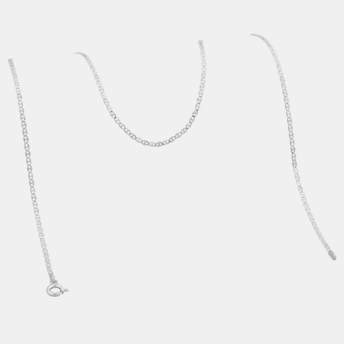 Cadena Escalerita Con Destellos 1.7mm 45cms