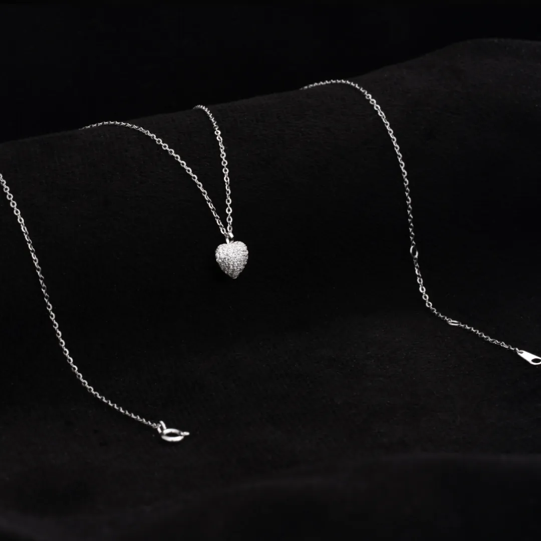 Set Corazon Pave Crystal 7mm 40cms + Extensor