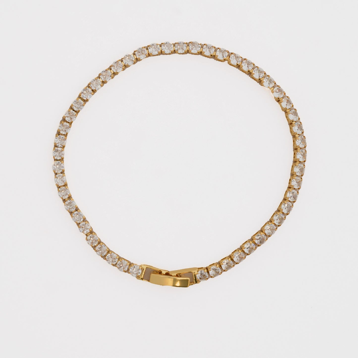 Pulsera Circonias Cristal 20cms