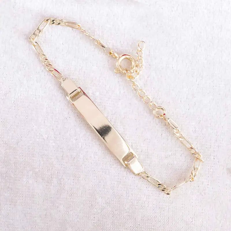 Pulsera 3X1 Placa Niño 2mm - 13cm + Extensor