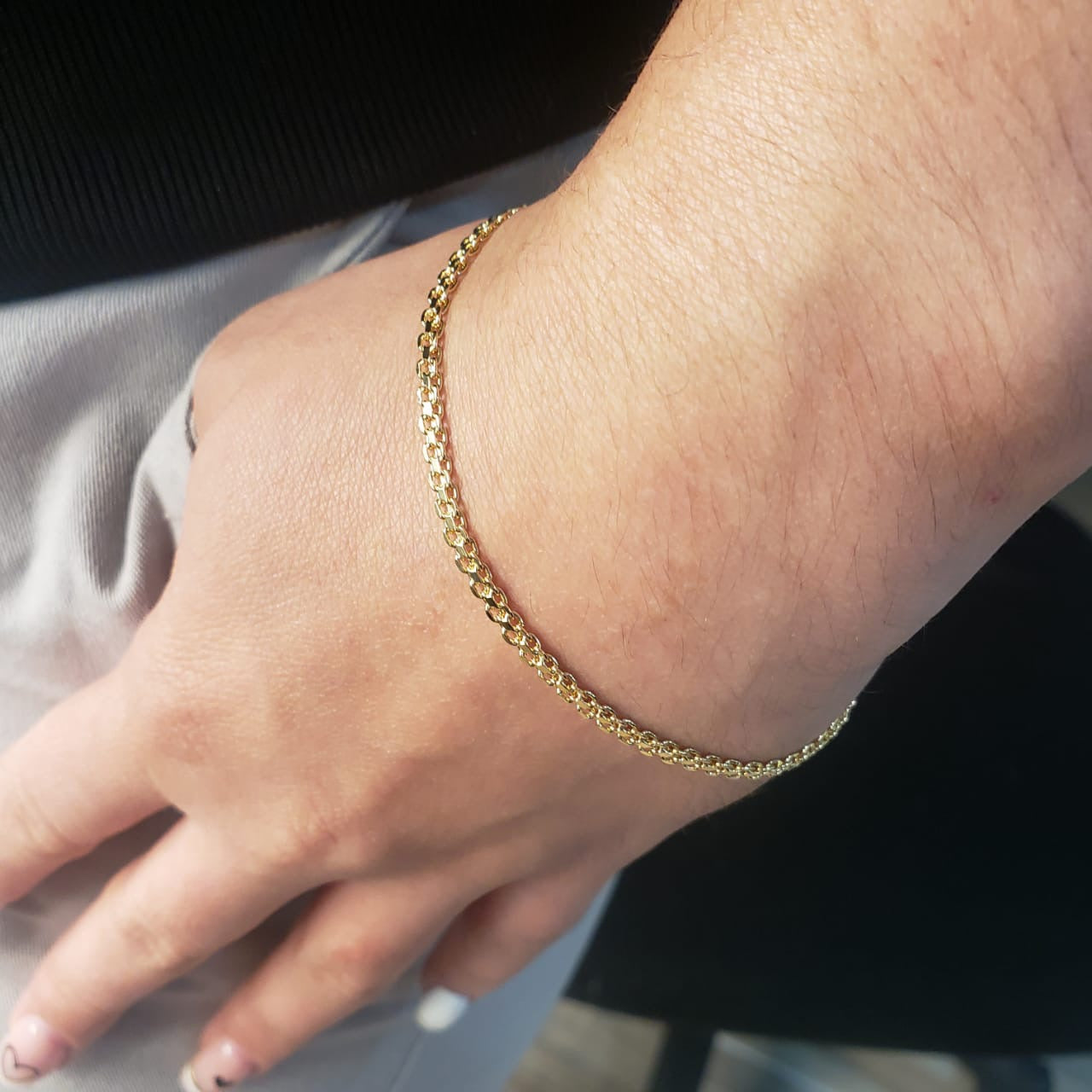 Pulsera Tejido Chino 3mm 16cms + Extensor