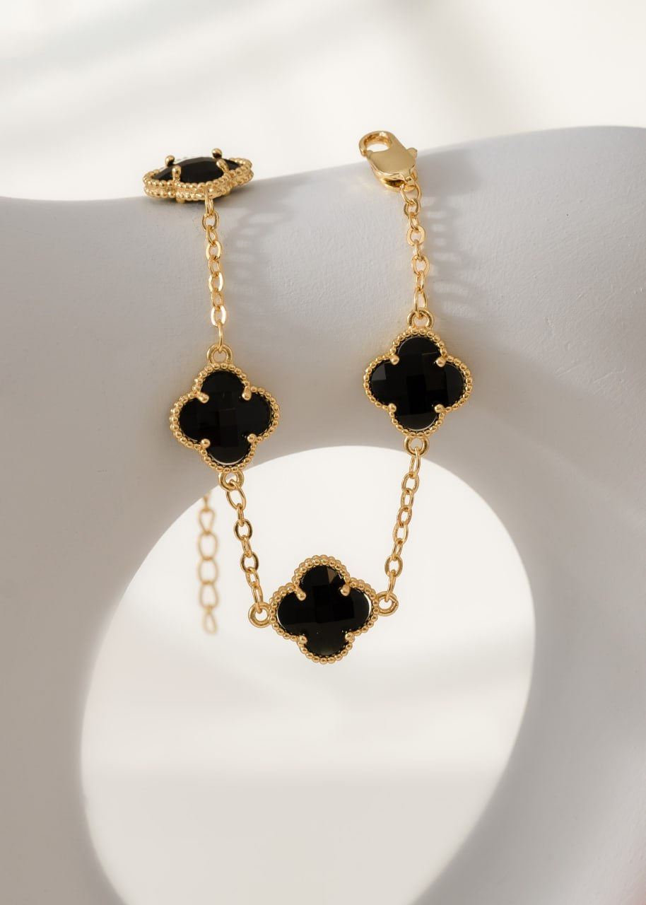 Pulsera Clover Black + Extensor