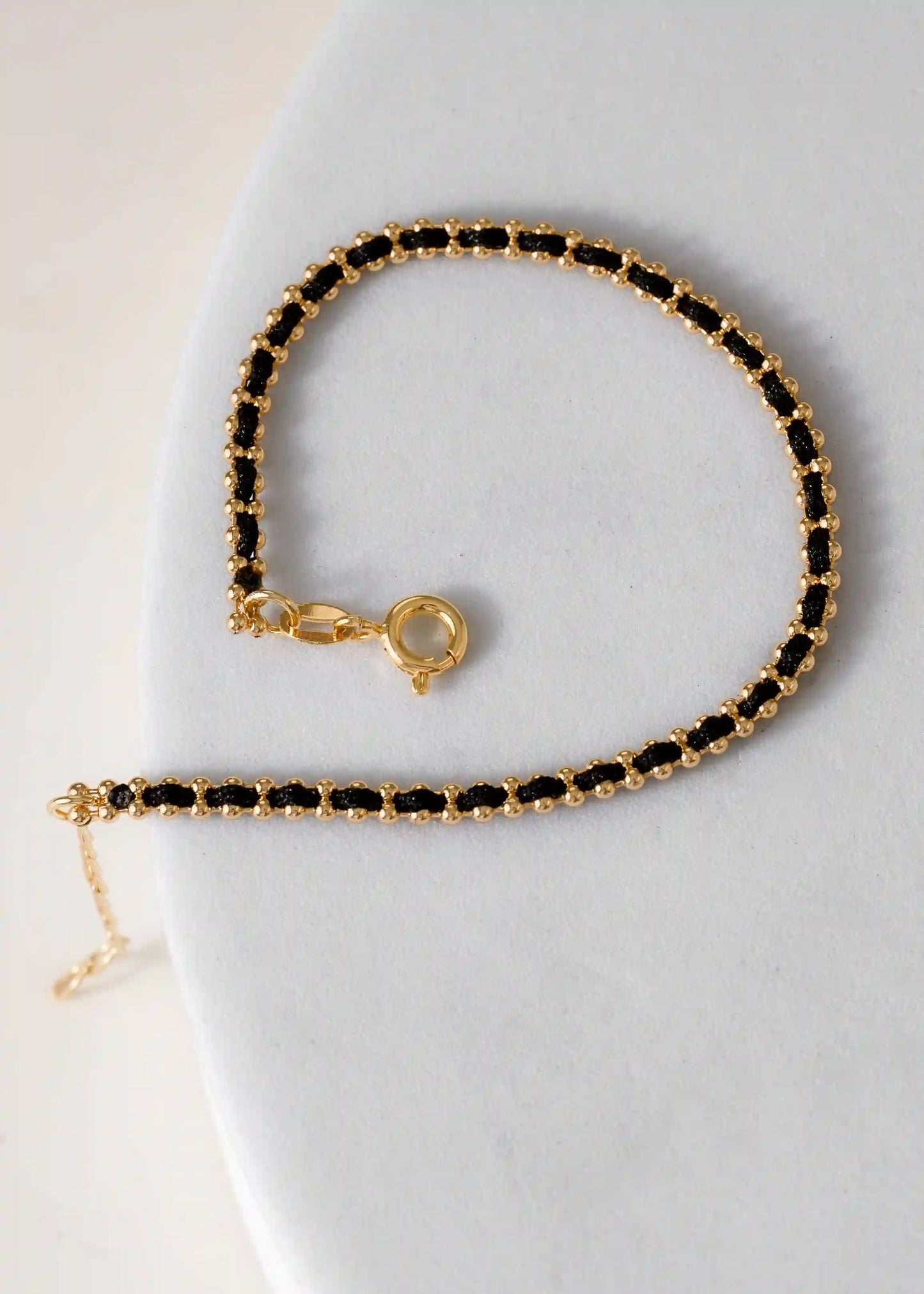 Pulsera Hilo Laminado 15cms + Extensor