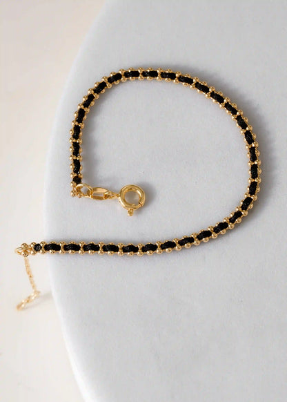 Pulsera Hilo Laminado 15cms + Extensor