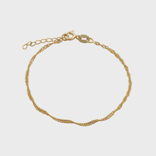 Pulsera Singapur 16cms 1.5mm + Extensor