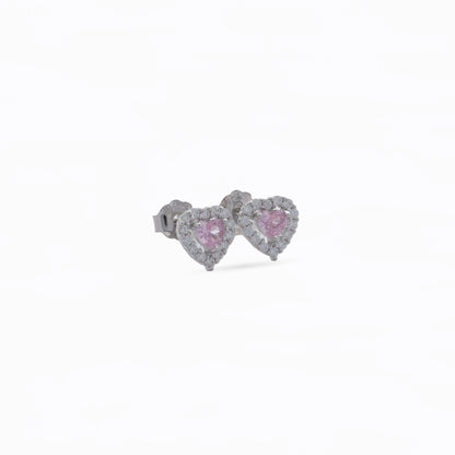 Arete Heart 6mm Rosado
