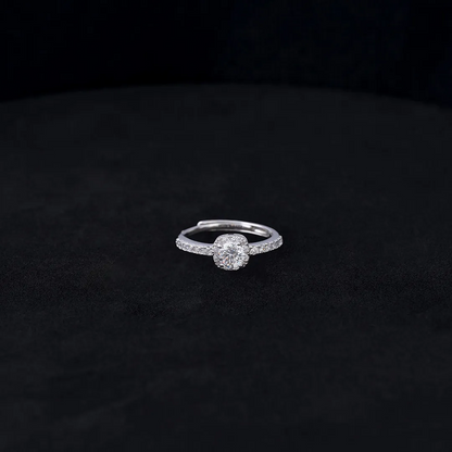 Anillo Solitario Moisanita Classic Ajustable