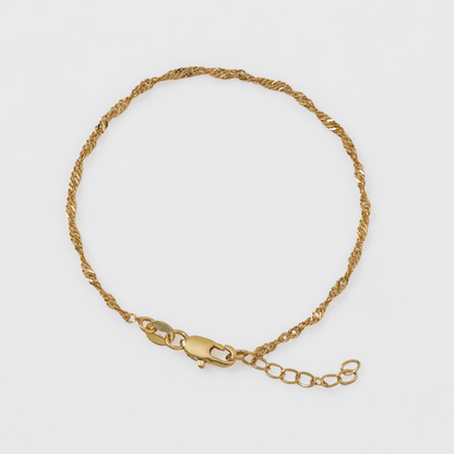 Pulsera Singapur 16cms 1.5mm + Extensor