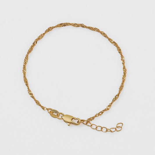 Pulsera Singapur 16cms 1.5mm + Extensor