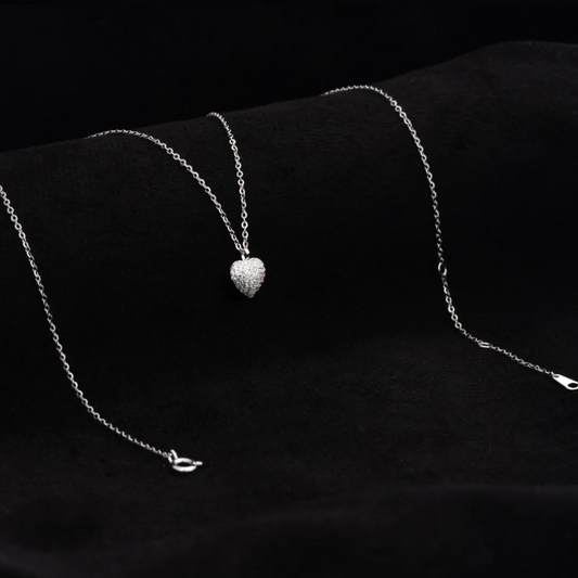 Set Corazon Pave Crystal 7mm 40cms + Extensor