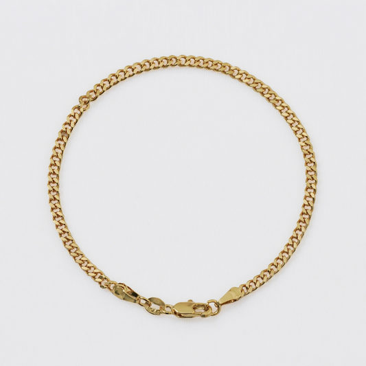 Pulsera Cubana Plana 20cms