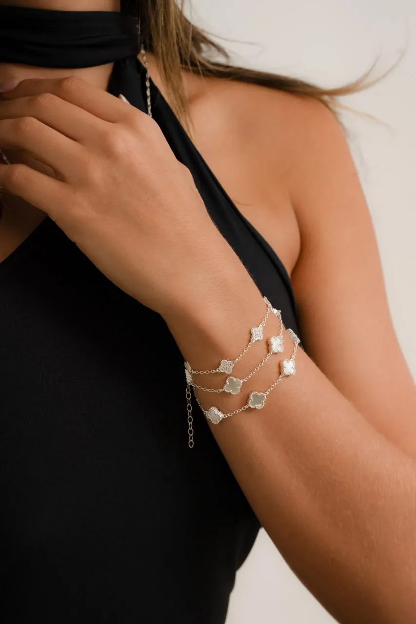 Pulsera Clover Nacar 5H 10mm 17cms + Extensor
