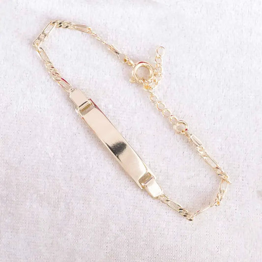 Pulsera 3X1 Placa Niño 2mm - 13cm + Extensor