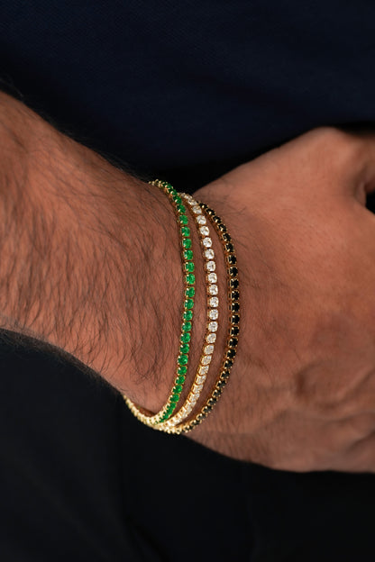 Pulsera Circonias Cristal 20cms