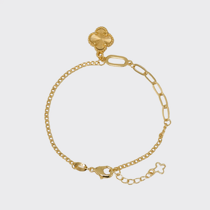 Pulsera Cubana Clover 1,1cm 15cm + Extensor