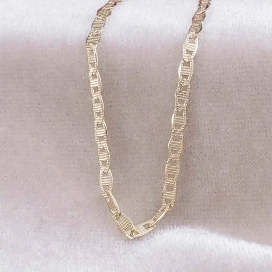 Cadena Escalera Tallada 2mm - 60cm