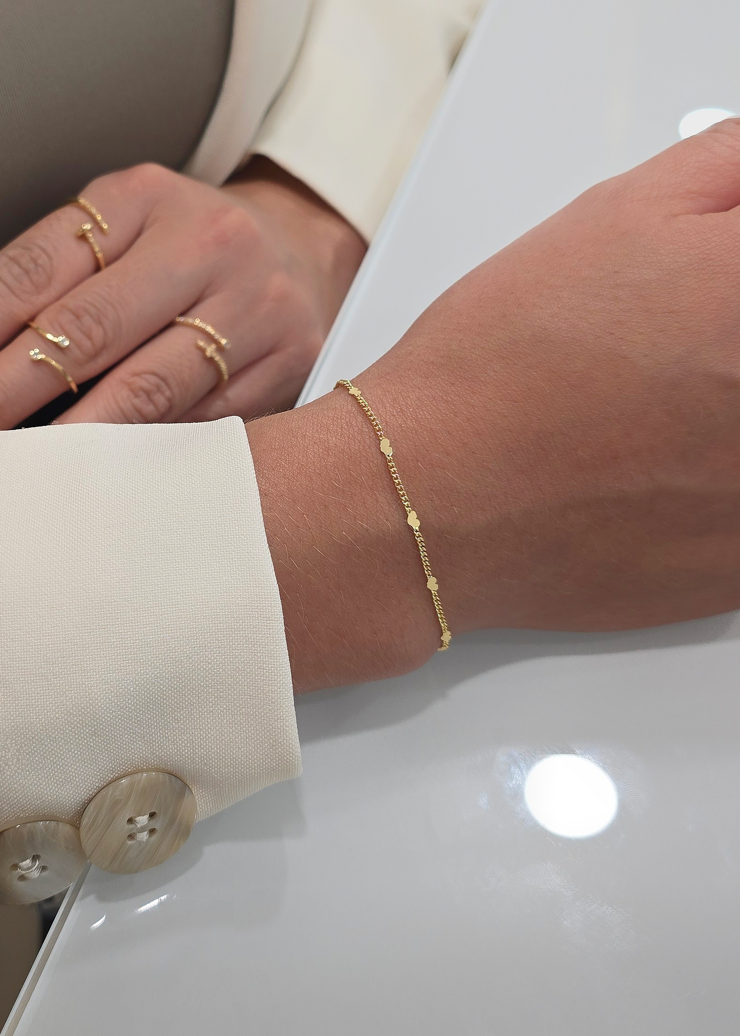 Pulsera Cubana In Love 16cms + Extensor