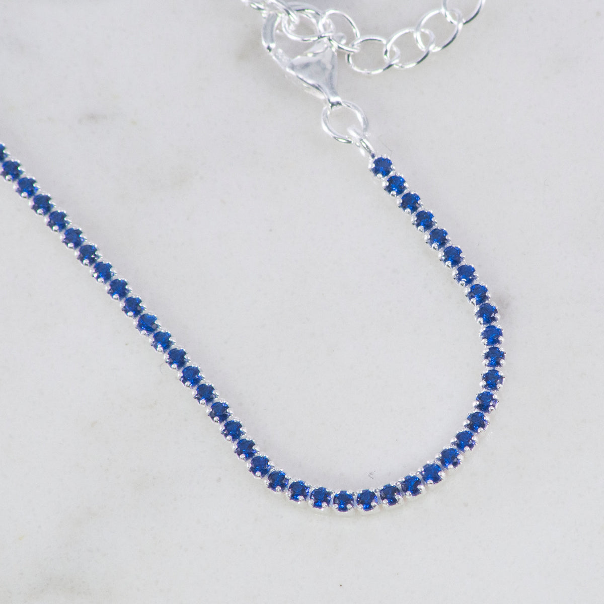 Pulsera Tennis Topacio 2mm - 17 cms