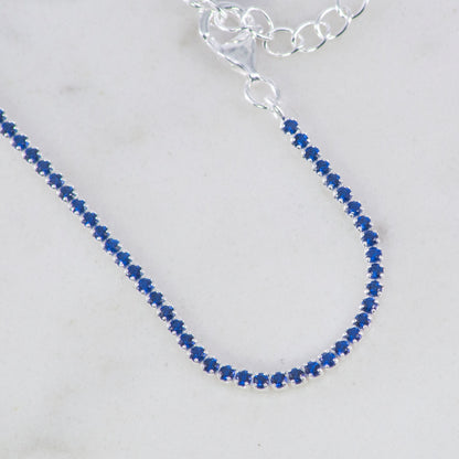 Pulsera Tennis Topacio 2mm - 17 cms